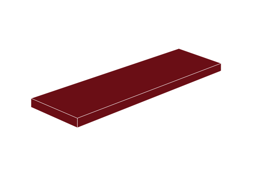 Show details for 2 x 6 - Fliese Dark Red Picture of 2 x 6 - Fliese Dark Red
