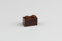 Show details for 1 x 2 - Brick Reddish Brown - Holzoptik schwarz Picture of 1 x 2 - Brick Reddish Brown - Holzoptik schwarz