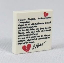 Show details for 2 x 2 - Fliese White - Trennungsgedicht Picture of 2 x 2 - Fliese White - Trennungsgedicht