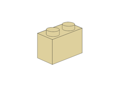 Show details for 1 x 2 - Tan Picture of 1 x 2 - Tan