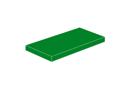 Show details for 2x4 - Tile green Picture of 2x4 - Tile green