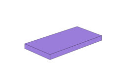 Show details for 2x4 - Tile Medium Lavender Picture of 2x4 - Tile Medium Lavender