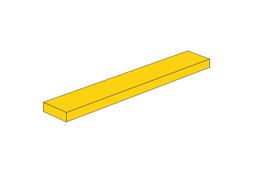 Show details for 1 x 6 - Fliese Yellow Picture of 1 x 6 - Fliese Yellow