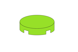 Show details for Rund 2 x 2 - Fliese Lime Picture of Rund 2 x 2 - Fliese Lime