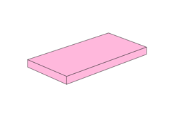 Show details for 2 x 4 - Fliese Rosa Picture of 2 x 4 - Fliese Rosa