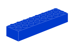 Show details for 2 x 8 -  Blue Picture of 2 x 8 -  Blue