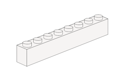 Show details for 1 x 8 - White Picture of 1 x 8 - White