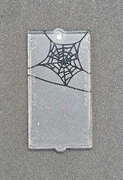 Klarsichtdeckel mit Spinnennetz-Muster Picture of Spinnennetz Fenster klein 1x2x3