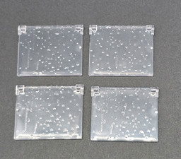 Transparente Plastikdeckel mit Wassertröpfchen Picture of Tropfenfenster mittel 1x4x3
