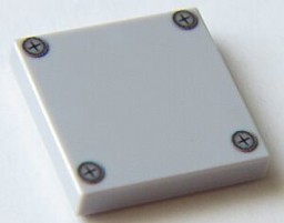 Show details for 2 x 2 - Light Bluish Gray - Abdeckplatte Picture of 2 x 2 - Light Bluish Gray - Abdeckplatte