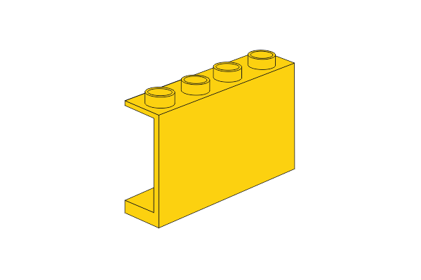 图片 1 x 4 x 2 gelb Panel