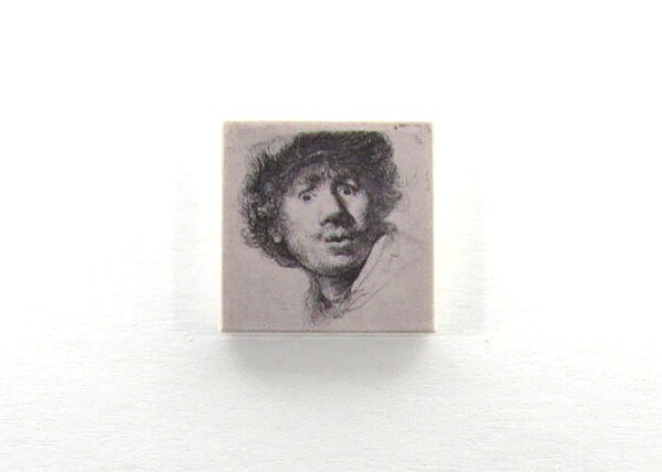 Picture of G017 / 2 x 2 - Fliese Gemälde Rembrandt 2