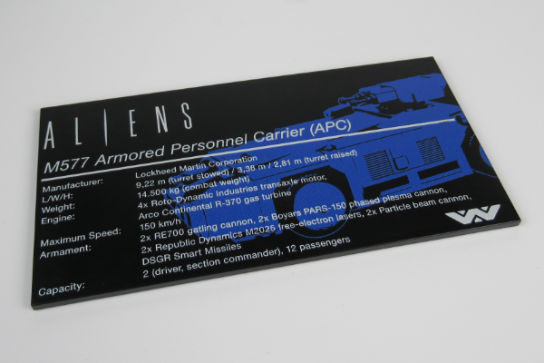 P137 Plakette Alien APC Bluebrixxの画像