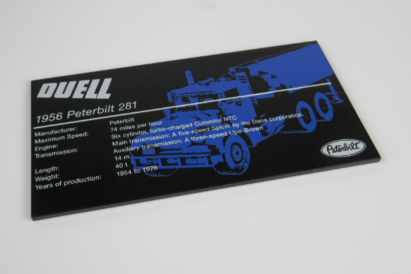 P138 Plakette Duell Truck Bluebrixxの画像