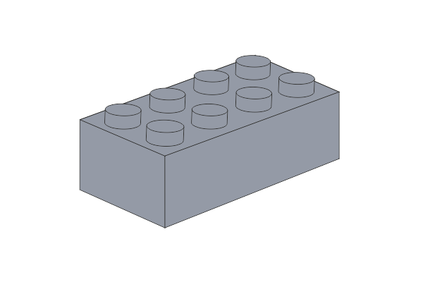 Picture of 2 x 4 - Light bluish gray