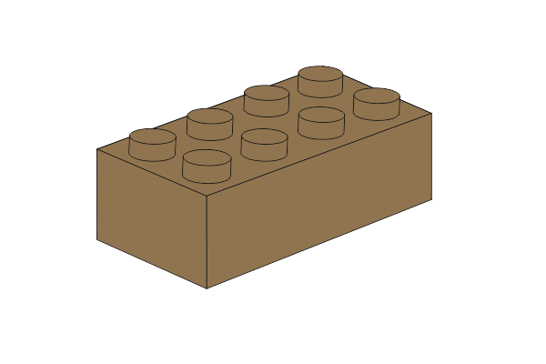 图片 2 x 4 - Dark Tan