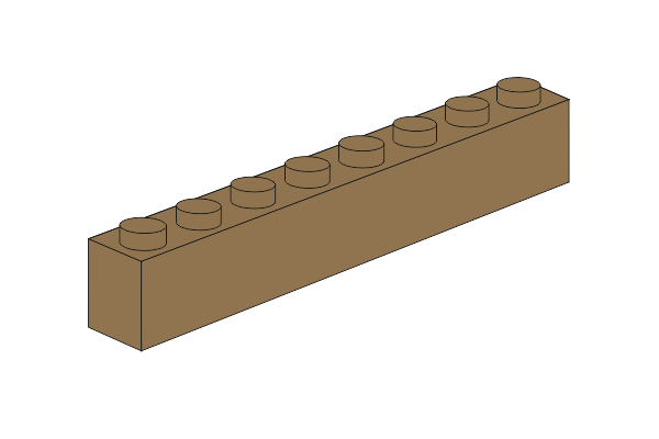 Picture of 1 x 8 - Dark Tan