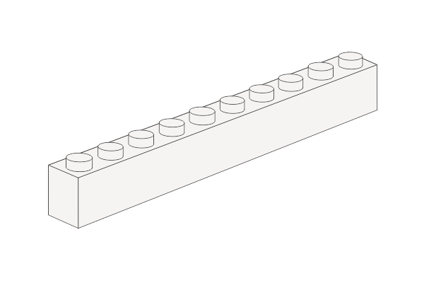 图片 1 x 10 - White