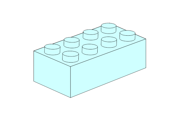 2 x 4 - Light Aqua の画像