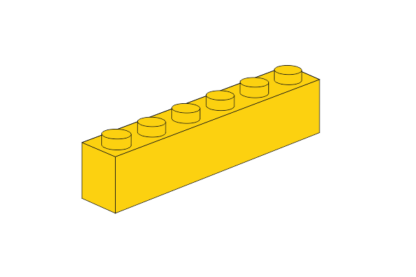 1 x 6 - Yellowの画像