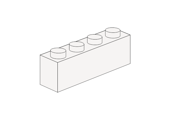 图片 1 x 4 - Weiß