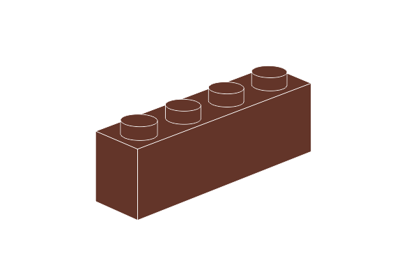 Picture of 1 x 4 - Reddish brown