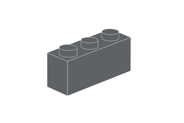 Picture of 1 x 3 - Dark bluish gray