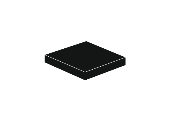 Picture of 2 x 2 - Tile Black