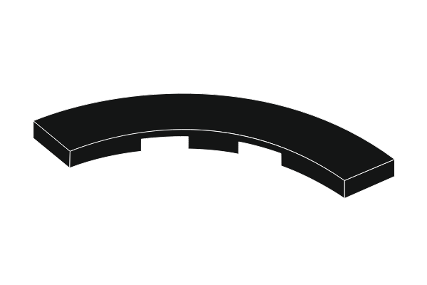 Arch Tile 4 x 4 - Black Tile