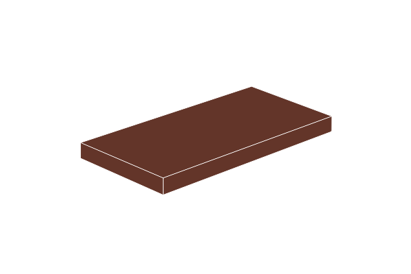 Picture of 2x4 - Tile Reddishbrown 