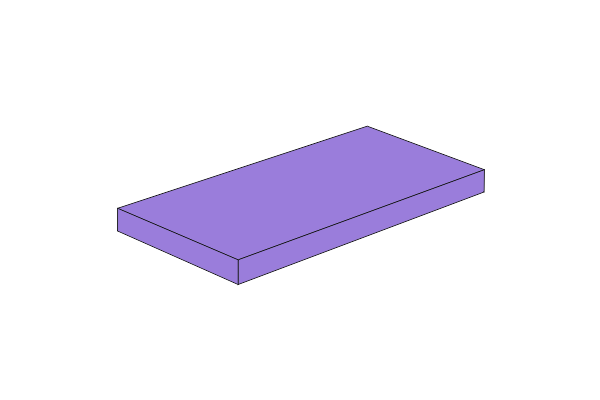 Picture of 2x4 - Tile Medium Lavender