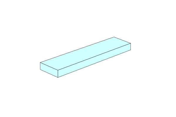 1 x 4 - Fliese Light Aqua의 그림