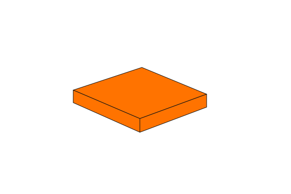 Picture of 2 x 2 - Fliese Orange