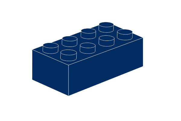 Picture of 2 x 4 - Dunkel Blau