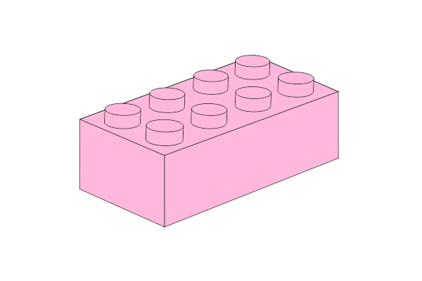 Picture of 2 x 4 - Rosa Schlüsselanhänger