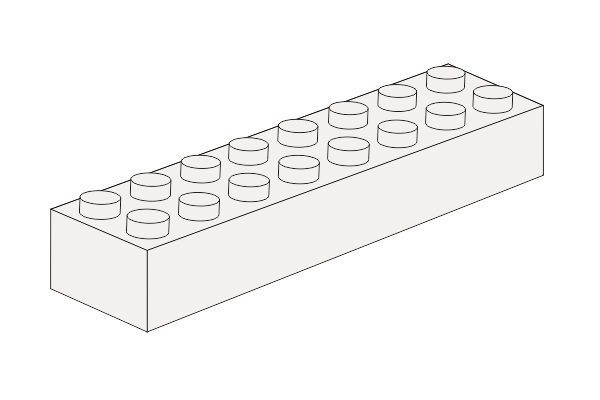 图片 2 x 8 -  White