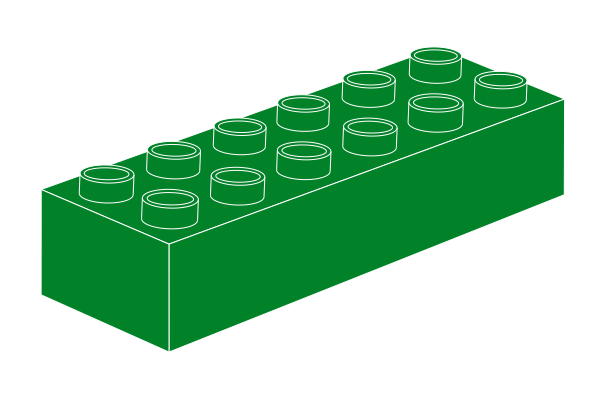 Duplo 2 x 6 Grün의 그림