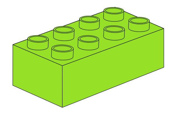 Noppenstein 2 x 4 Hellgrünの画像