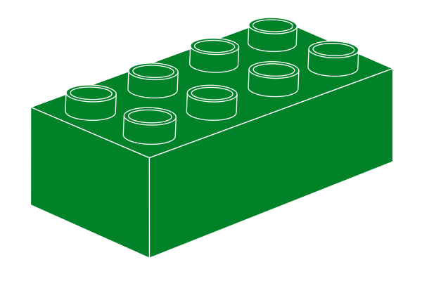 Noppenstein 2 x 4 Grünの画像