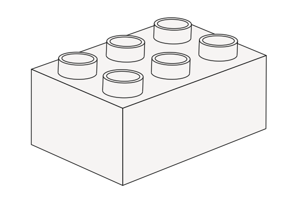 图片 Noppenstein 2 x 3 Weiß