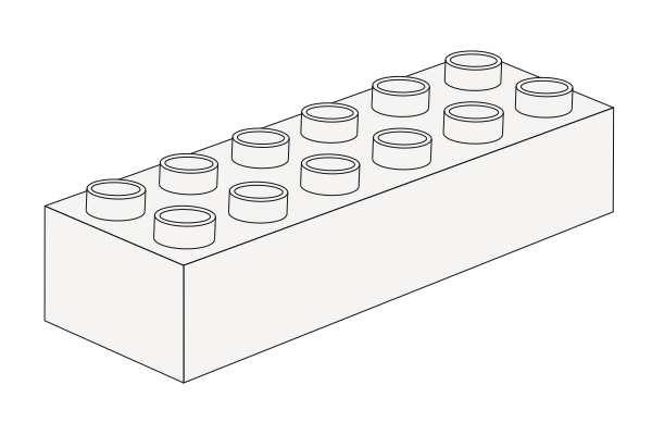 2x6 Noppen Steineの画像