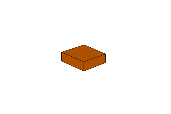 Picture of 1 x 1 - Fliese Dark Orange