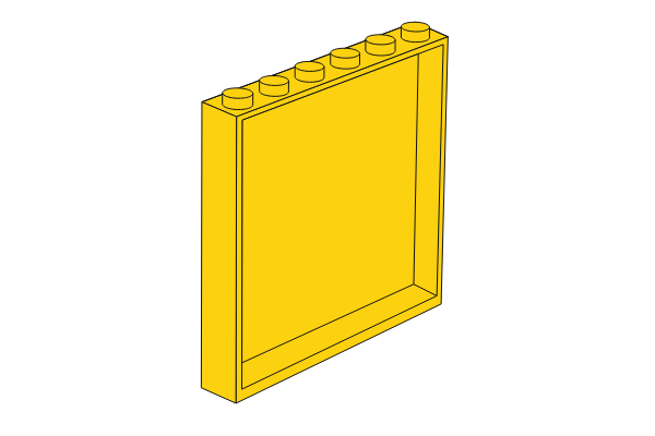 图片 1 x 6 x 5 Yellow Panel