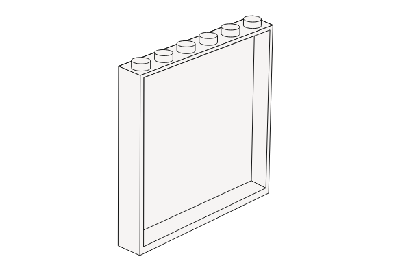 图片 1 x 6 x 5 white Panel