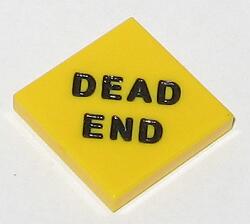 2 x2  -  Fliese gelb - Dead Endの画像