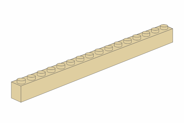 1 x 16  - Beigeの画像