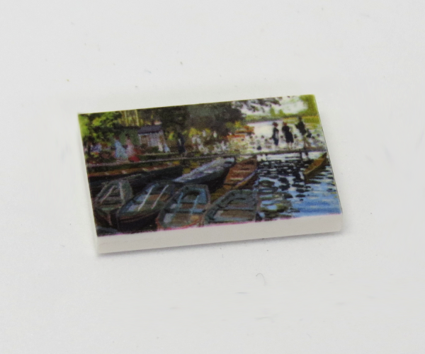 Picture of G037 / 2 x 3 - Fliese Gemälde Claude Monet Badende