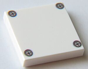 Picture of 2 x 2 - Fliese White - Abdeckplatte