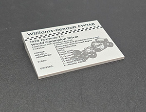 Picture of Plakette Racing Car 10353 Custom Package