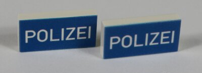 Picture of 1 x 2 - Fliese White - Polizei